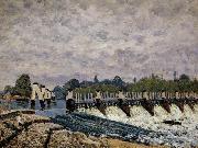 Alfred Sisley, Molesey Weir  Morning